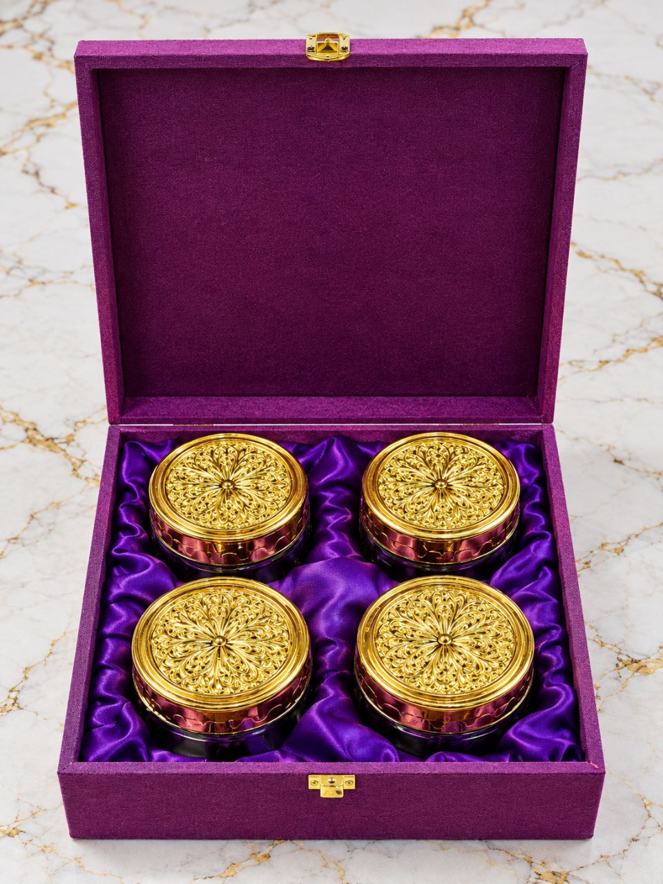 Decorative Gold-Patterned Container Set view 2
