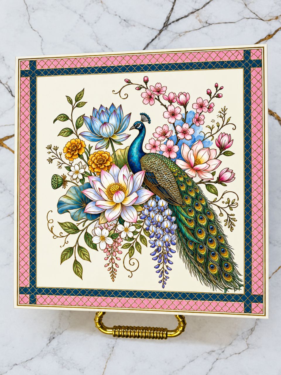 Peacock Decorative Box view 2