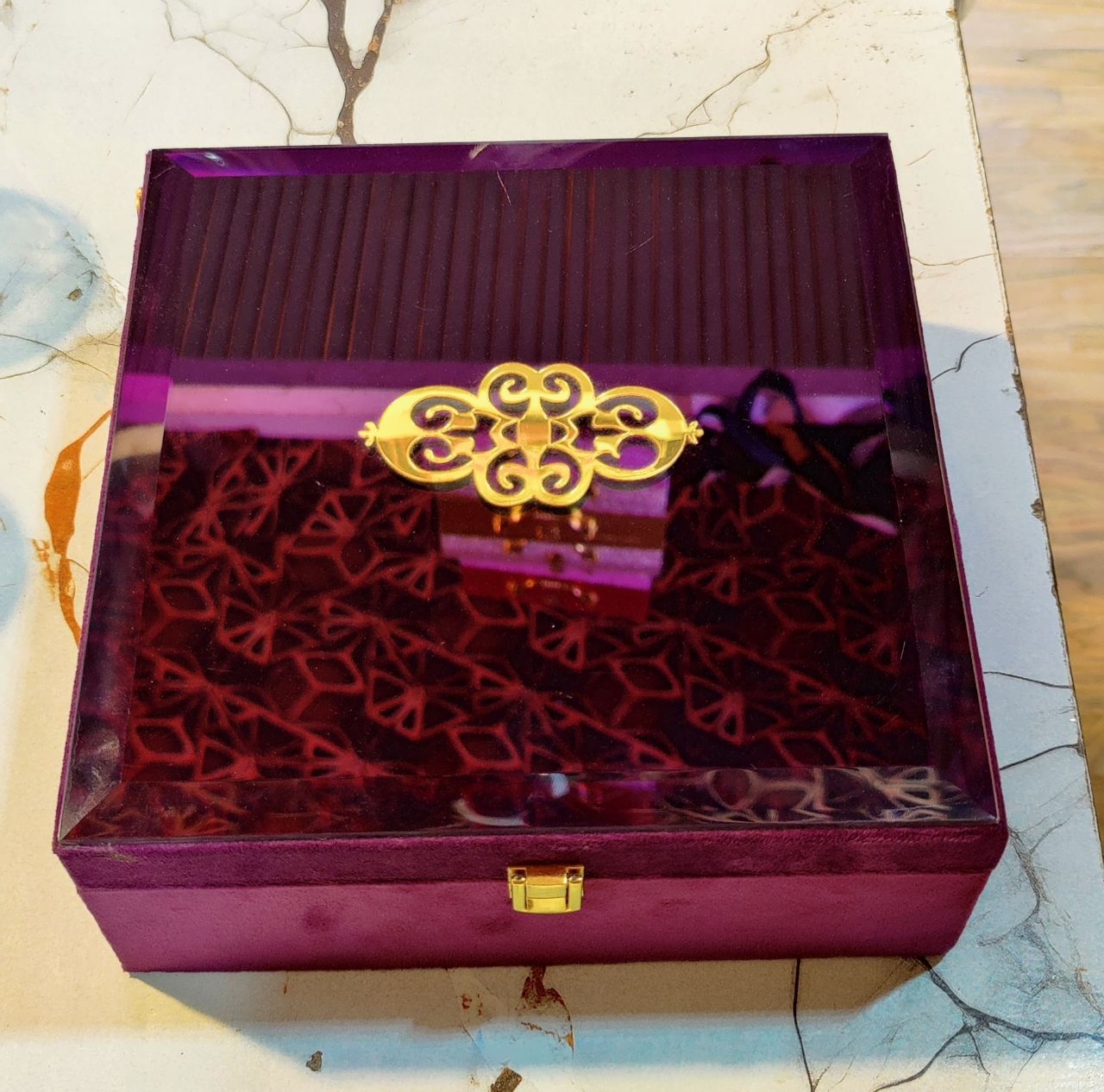 Purple Decorative Box view 2