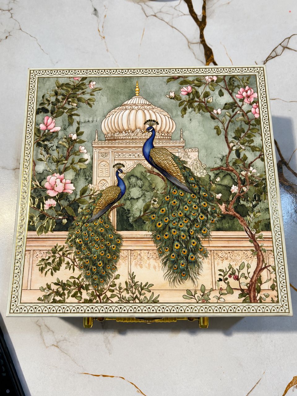 Artistic Peacock Decor Box view 2