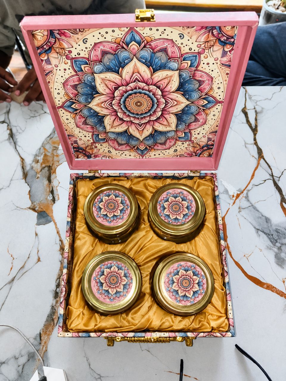 Decorative Storage Box with Jars view 2