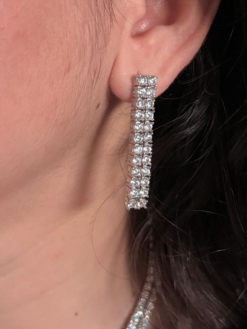 American Diamond Necklace Set view 2