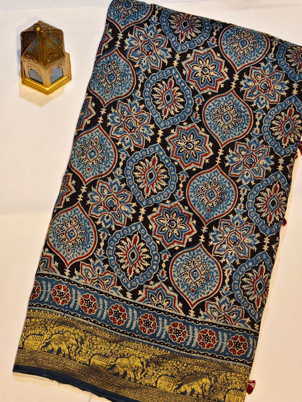 Ajrakh Print Cotton Dupatta