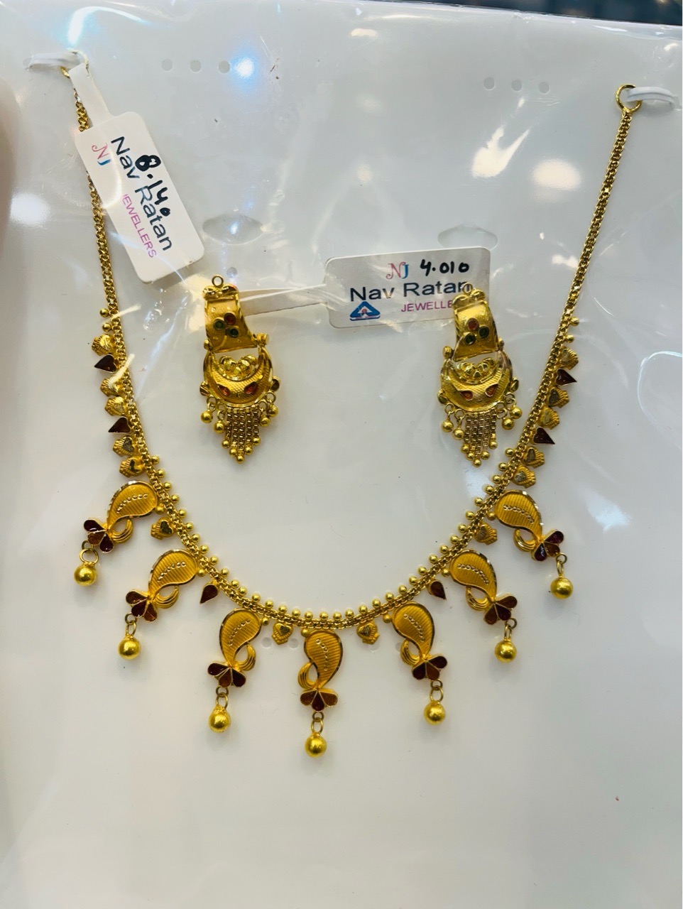 Light weight Necklace Set (18k) view 2