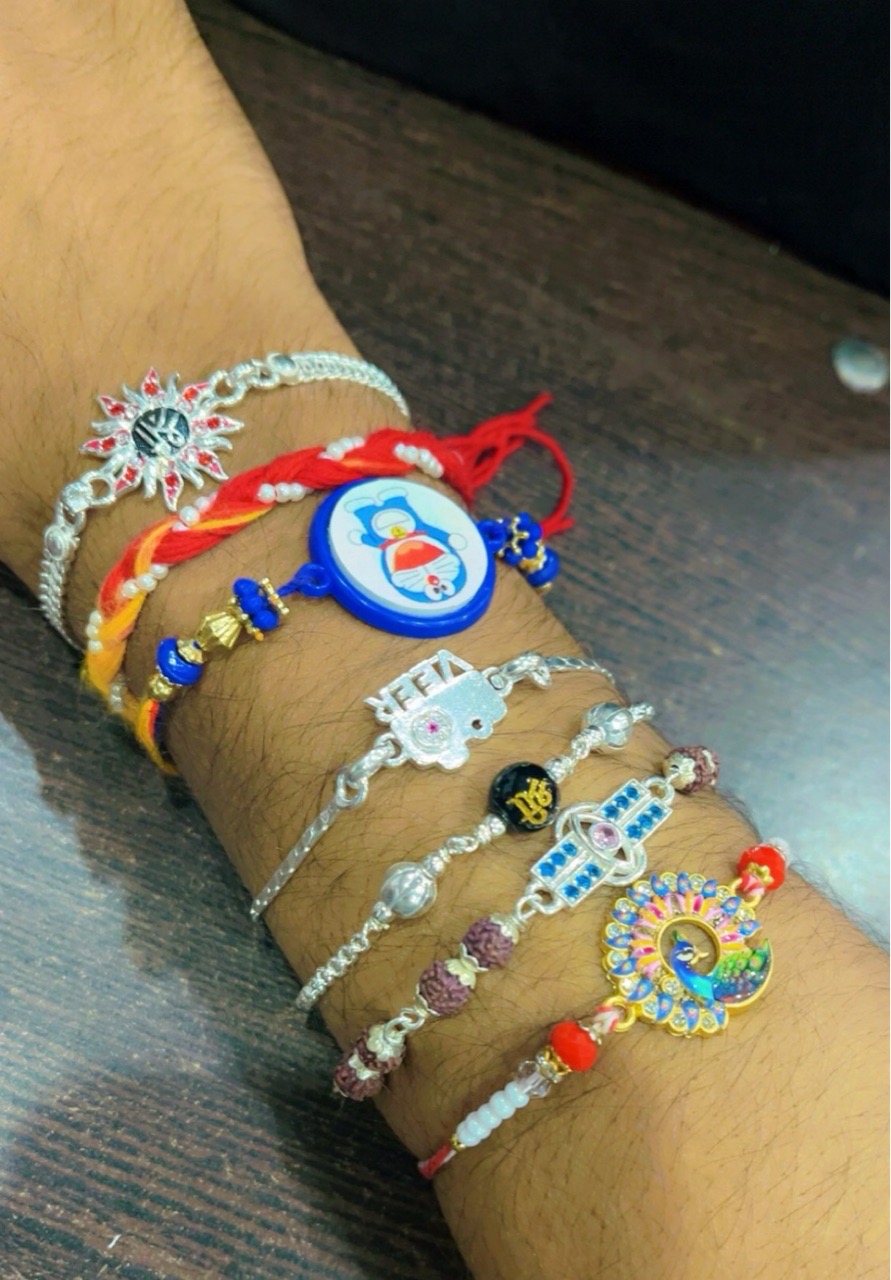 Silver Rakhi view 3