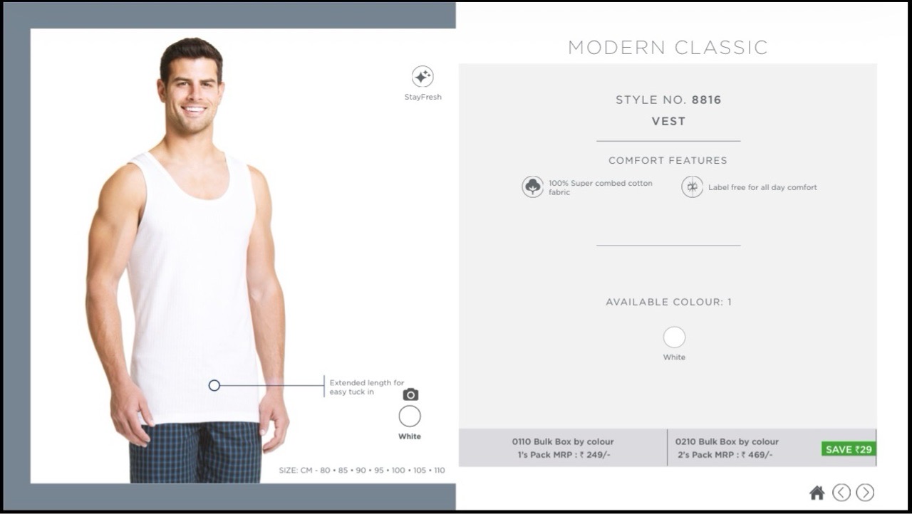 Jockey Modern Classic Vest 8816 view 2
