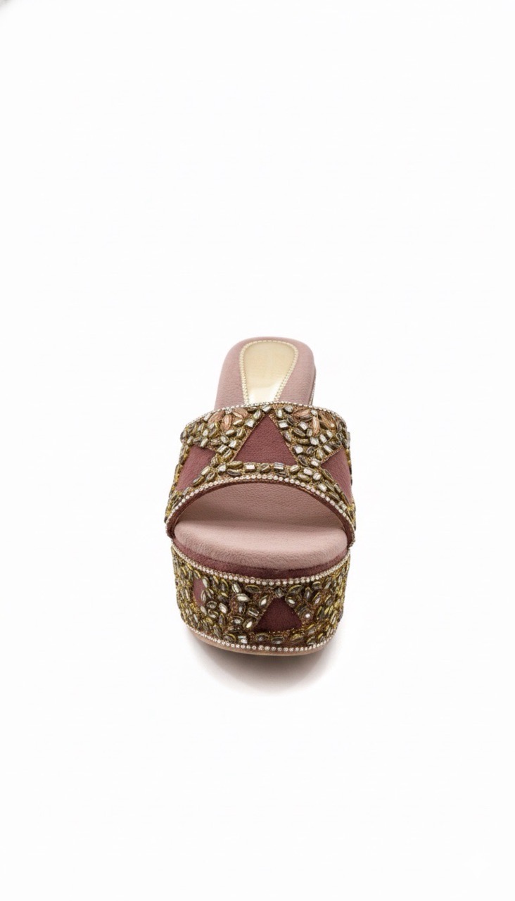 Embellished Ethnic Slipper view 3
