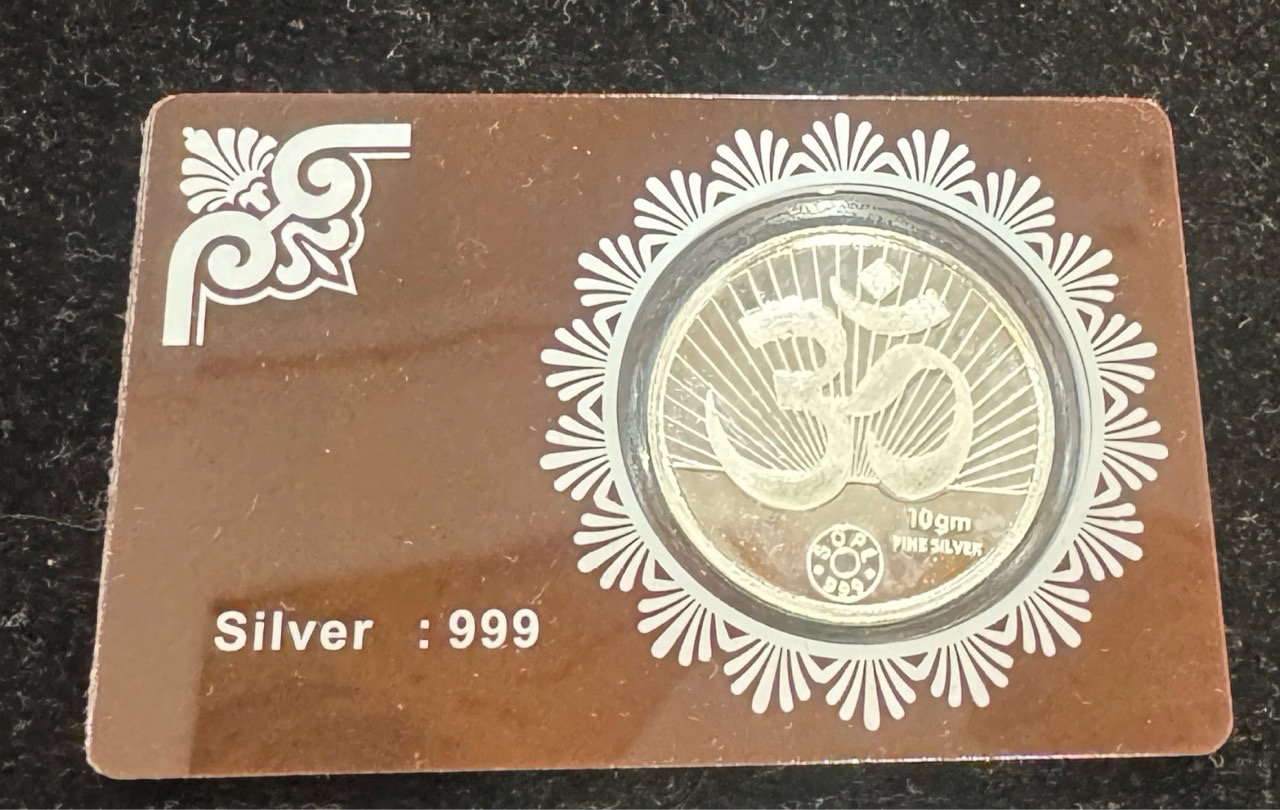 10 Gm 999 Silver Coin view 3
