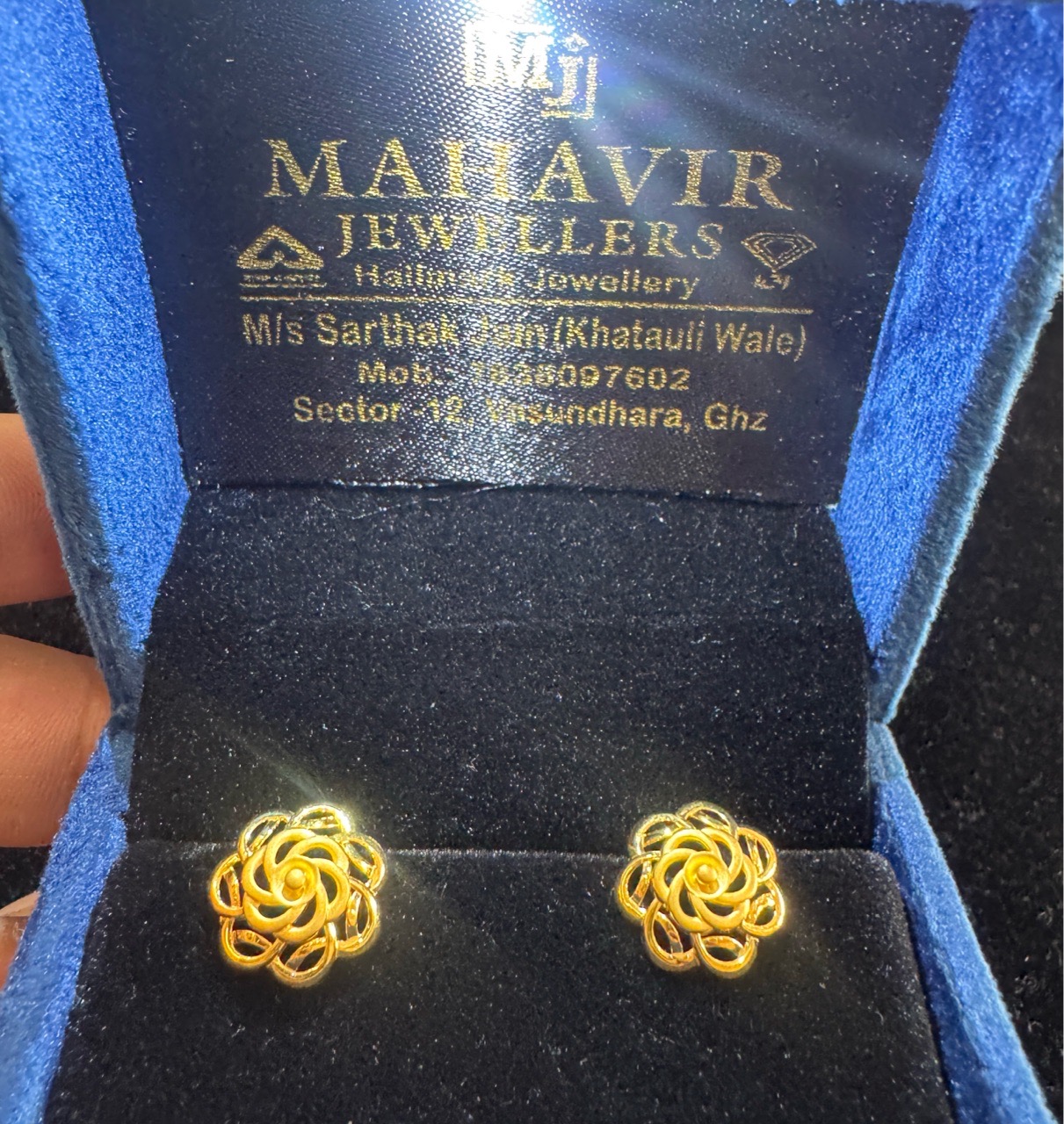 Ladies Gold Earrings/Tops