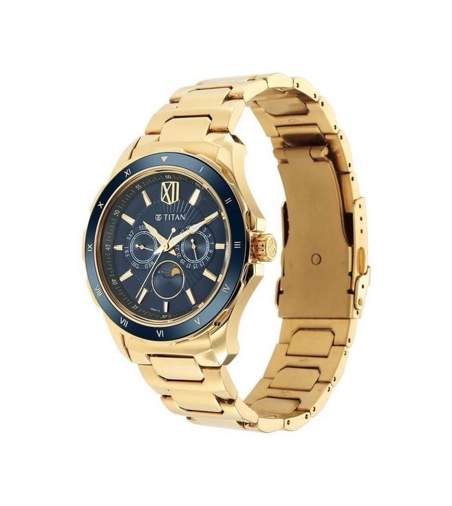 Titan Gold Analog Watch NT1688KM05 view 2