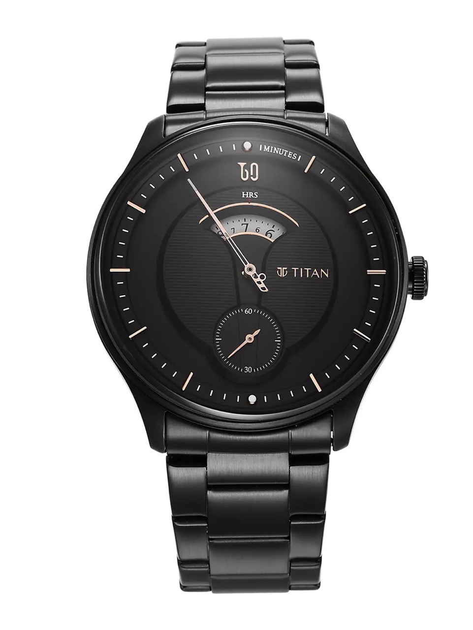 Titan Black Dial Mens Watch 90181NM01