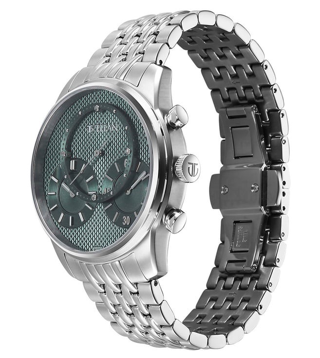 Titan Chronograph Watch 90179SM01 view 3