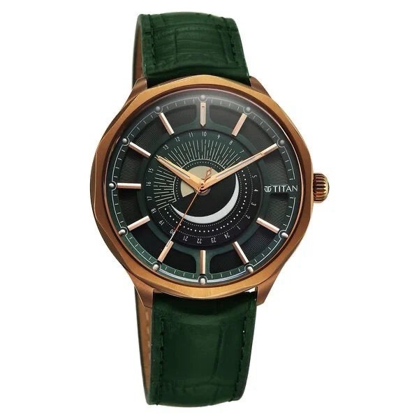 Titan Men’s Analog Watch 10028QL01 view 2