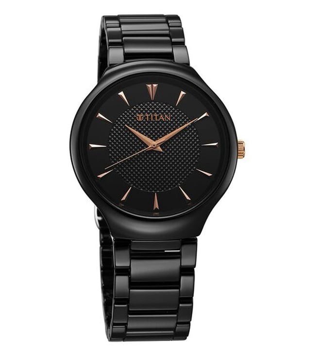 Titan Black Womens Watch 90014KC05 view 2