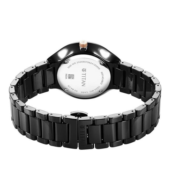 Titan Black Womens Watch 90014KC05 view 5