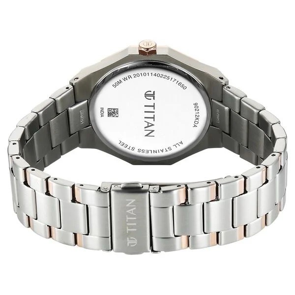 Titan Octagonal Watch 90212KM01 view 4