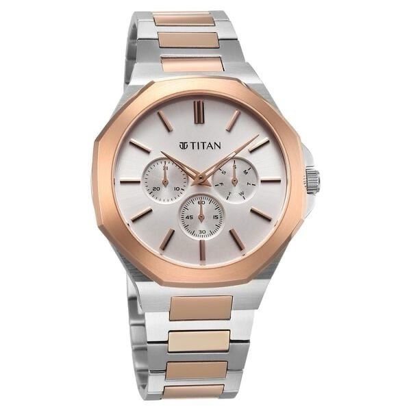 Titan Cronos Mens Watch 90198KM01 view 2