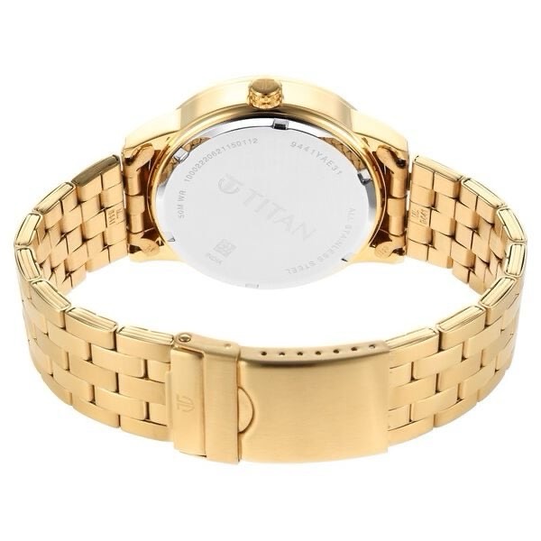 Titan Gold Watch 9441YM01