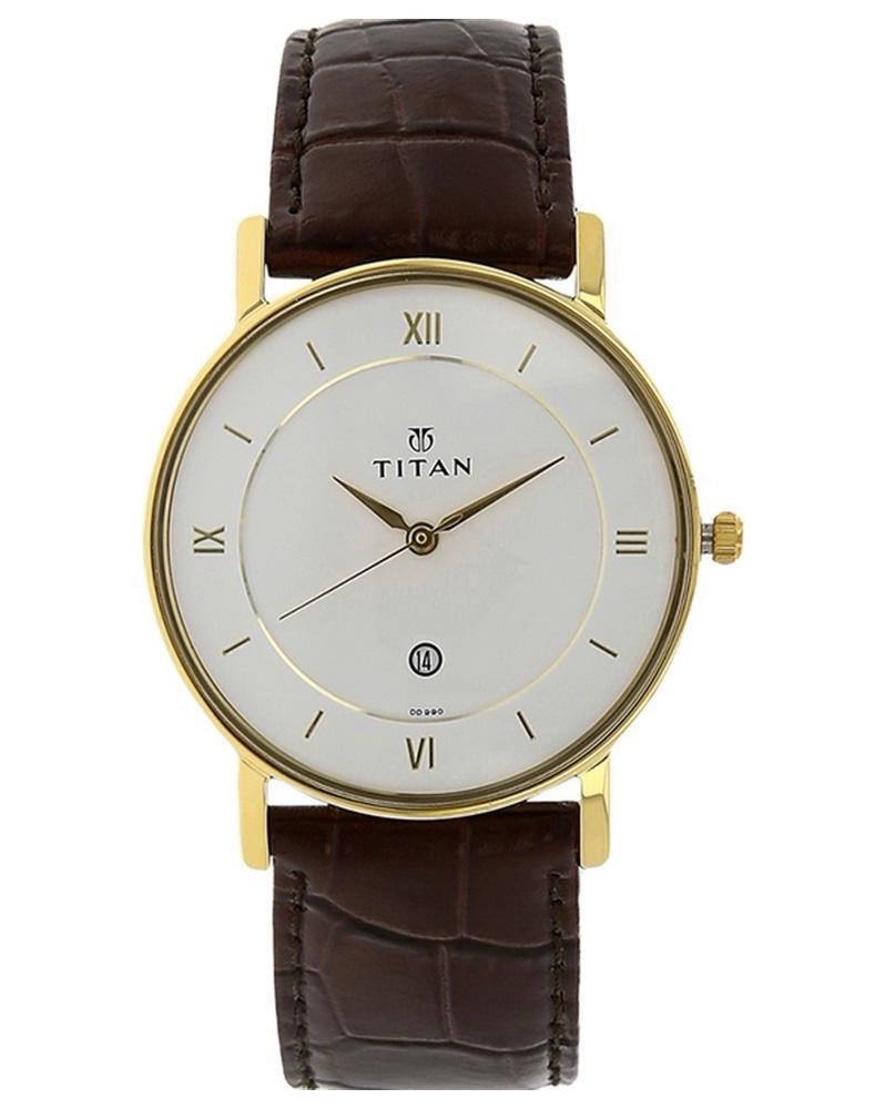 Titan Analog Brown Watch NS9162SL04