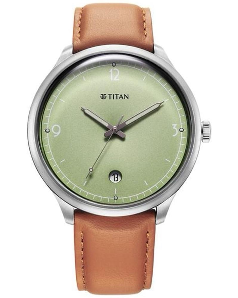 Titan Green Dial Watch 10023SL01