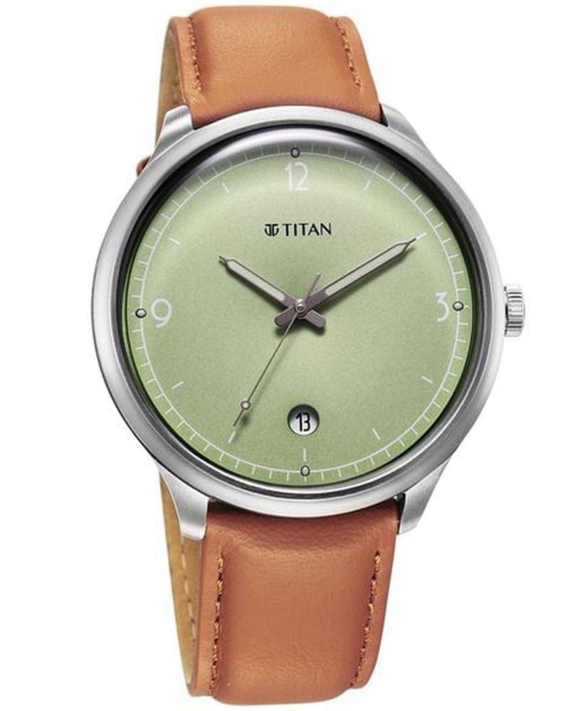 Titan Green Dial Watch 10023SL01 view 2