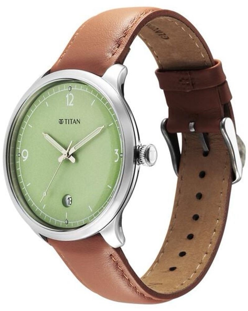 Titan Green Dial Watch 10023SL01 view 3