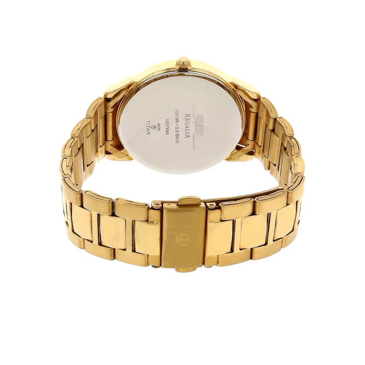 Titan Gold Stainless Steel Watch 1521YM01 view 4