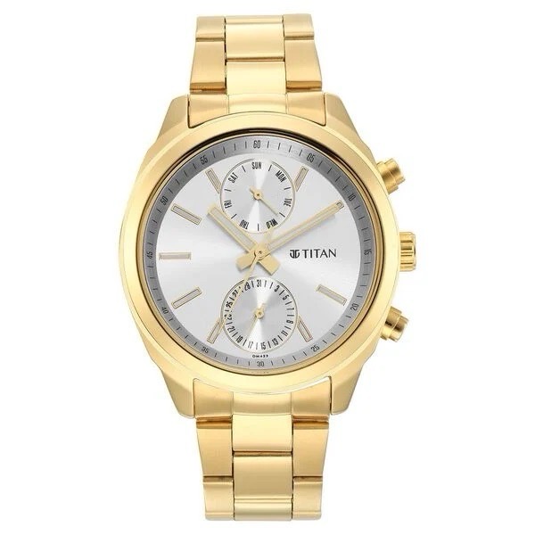 Titan Gold Chronograph Watch 1733YM01 view 2