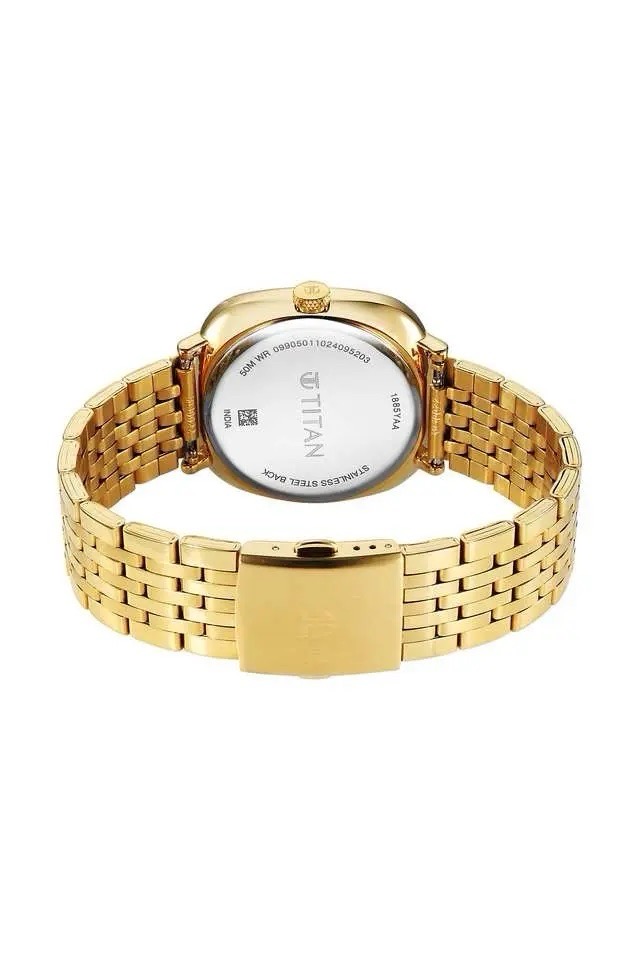 Titan Gold Square Dial Watch 1885YM02 view 2