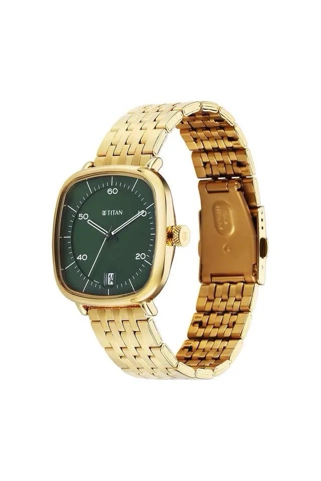 Titan Gold Square Dial Watch 1885YM02 view 3