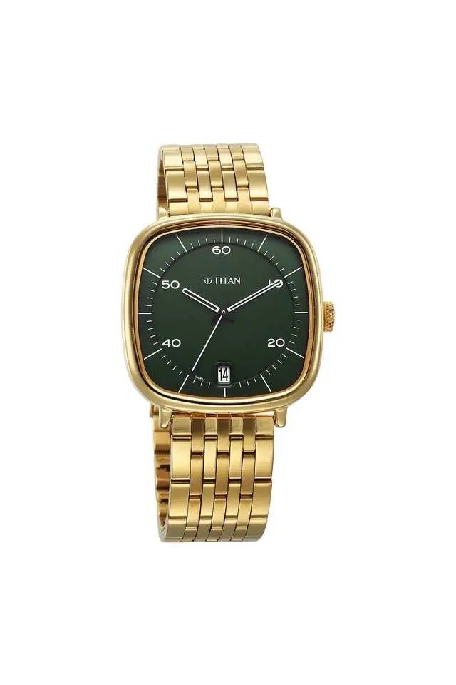 Titan Gold Square Dial Watch 1885YM02 view 4