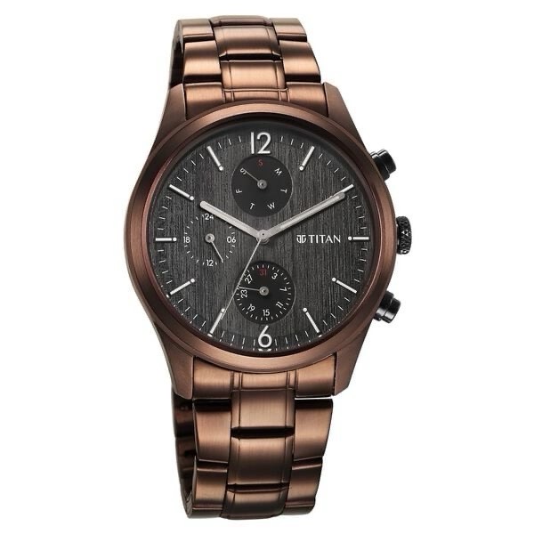 Titan Mens Chronograph Watch 1805KM08 view 2