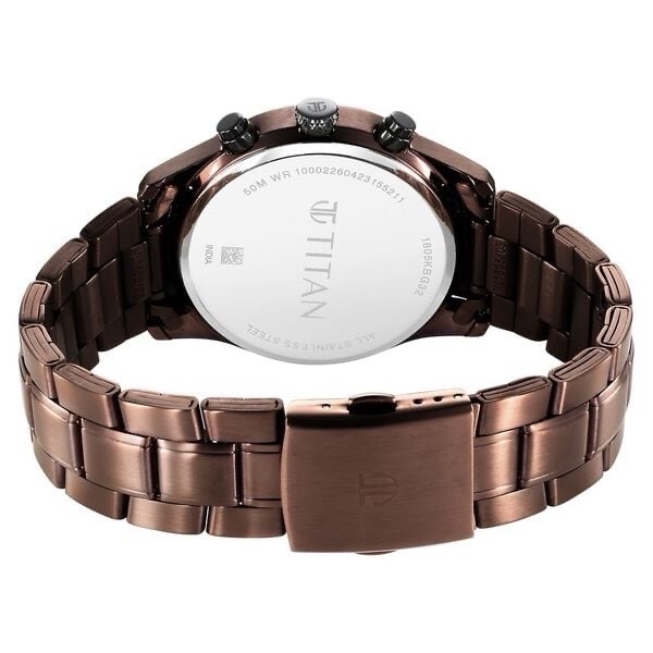Titan Mens Chronograph Watch 1805KM08 view 3