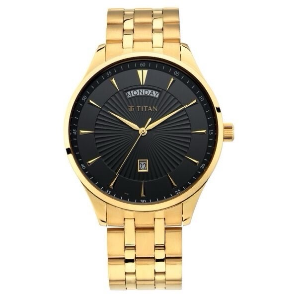 Titan Mens Analog Watch 90127YM02 view 2