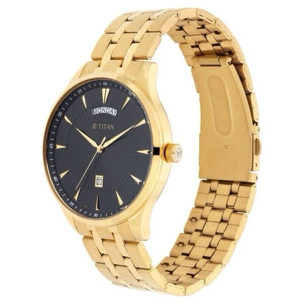 Titan Mens Analog Watch 90127YM02 view 3
