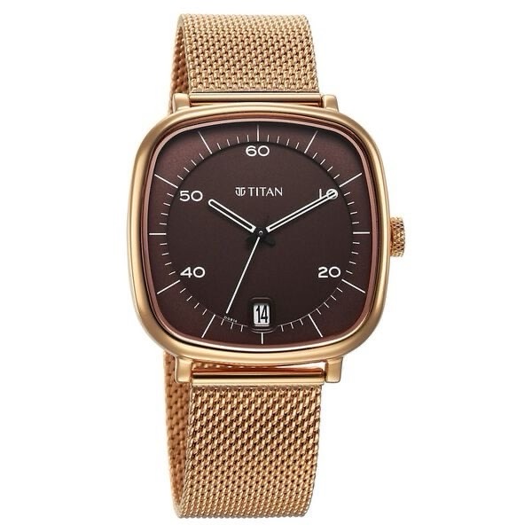 Titan Raga Gold Mesh Watch 1885WM01 view 2