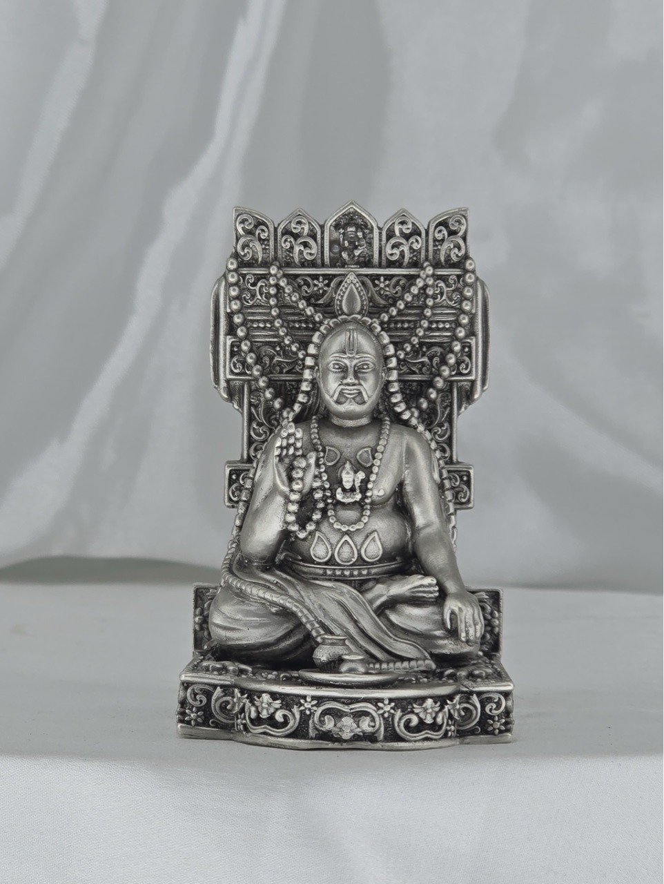 Sri Raghavendra Swami Silver Idol view 3