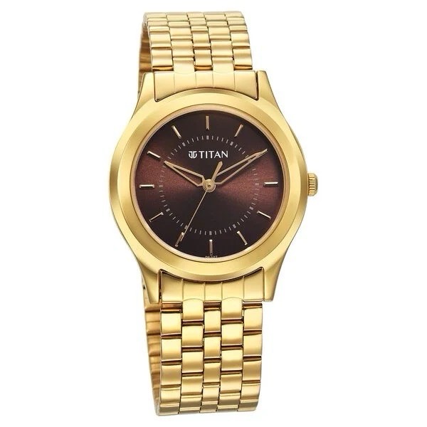 Titan Gold Analog Watch 1648YM06 view 2