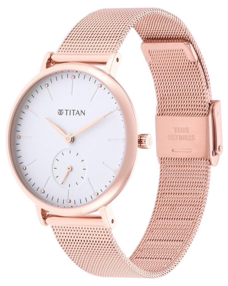 Titan Womens Mesh Watch NT95142WM01 view 2