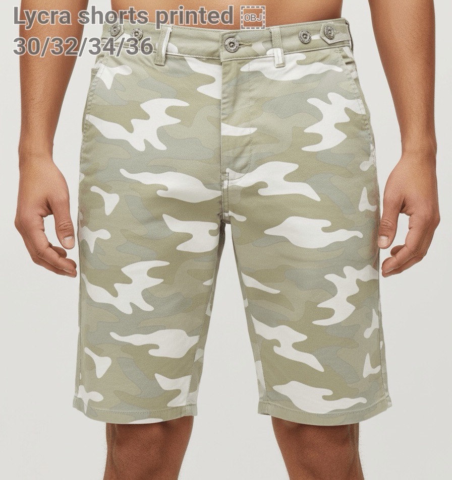 Printed Shorts Lycra