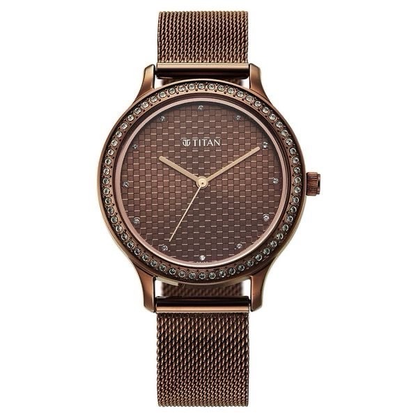 Titan Womens Mesh Watch 2634QM03