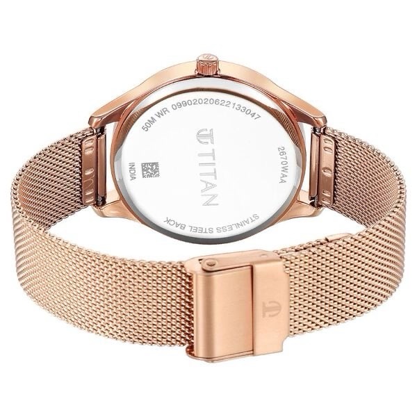 Titan Women’s Mesh Watch 2670WM07 view 5