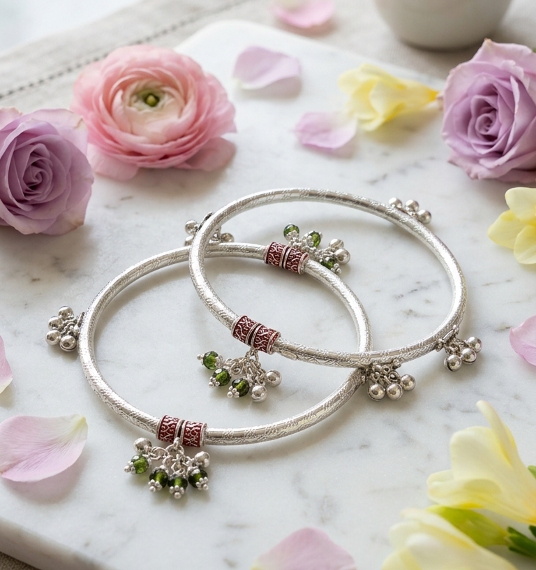 Silver Bangles