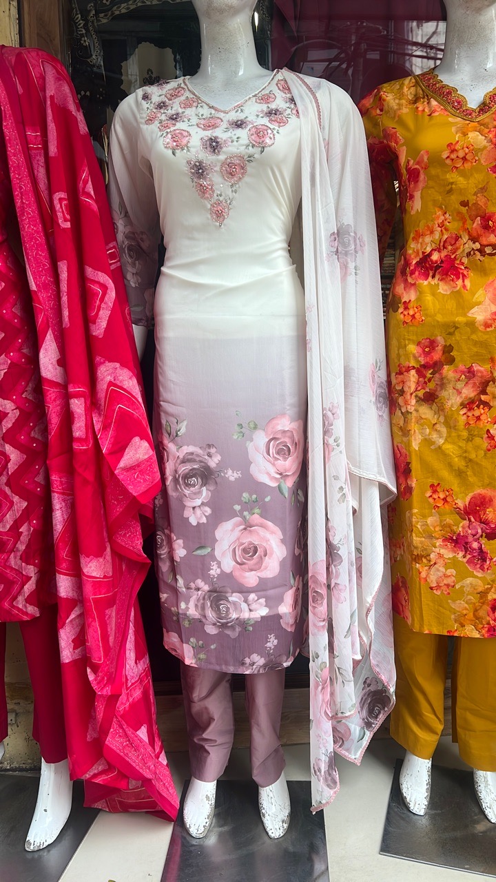 Embroidered Floral Anarkali view 2