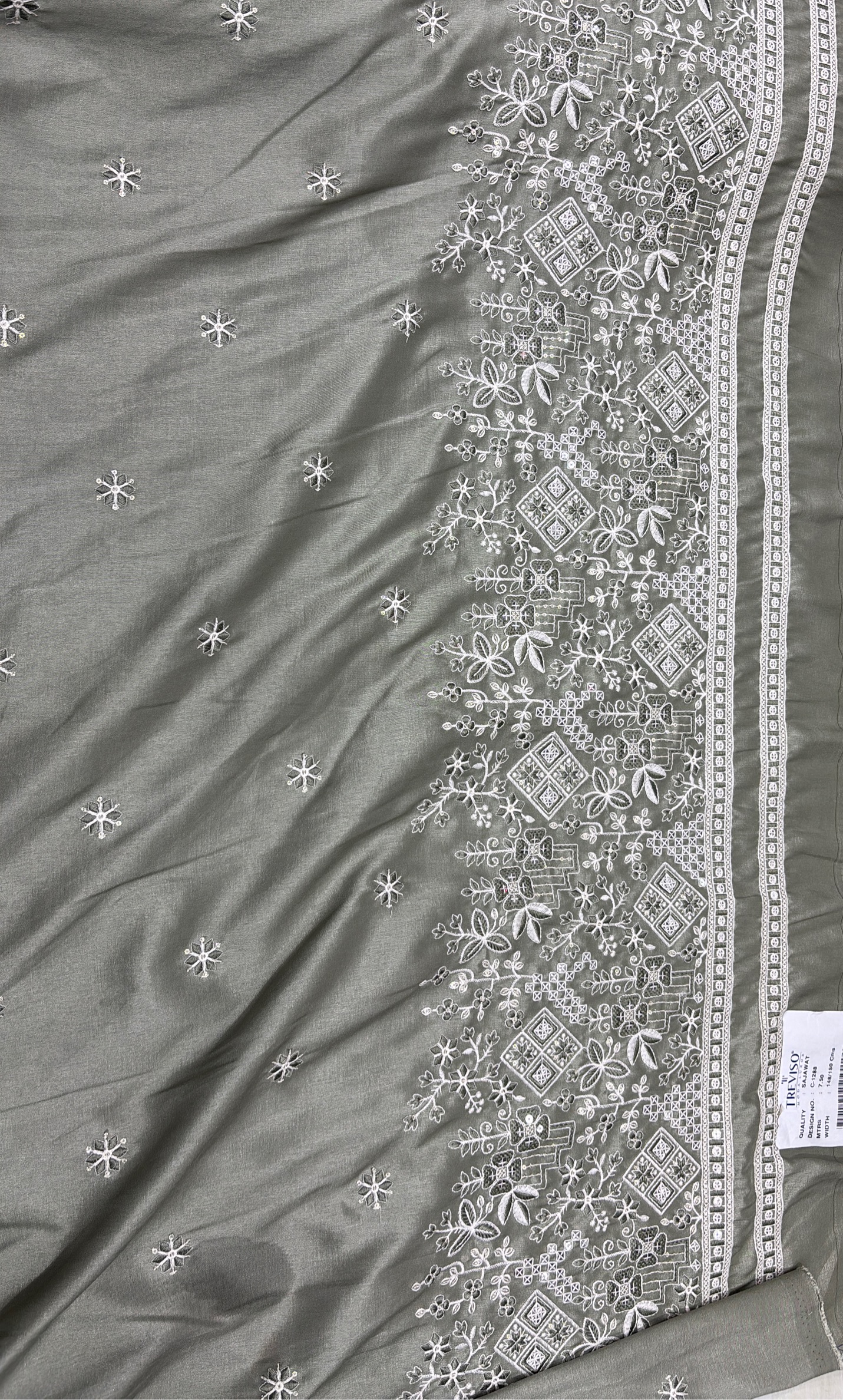 Embroidered Kurta Fabric view 2