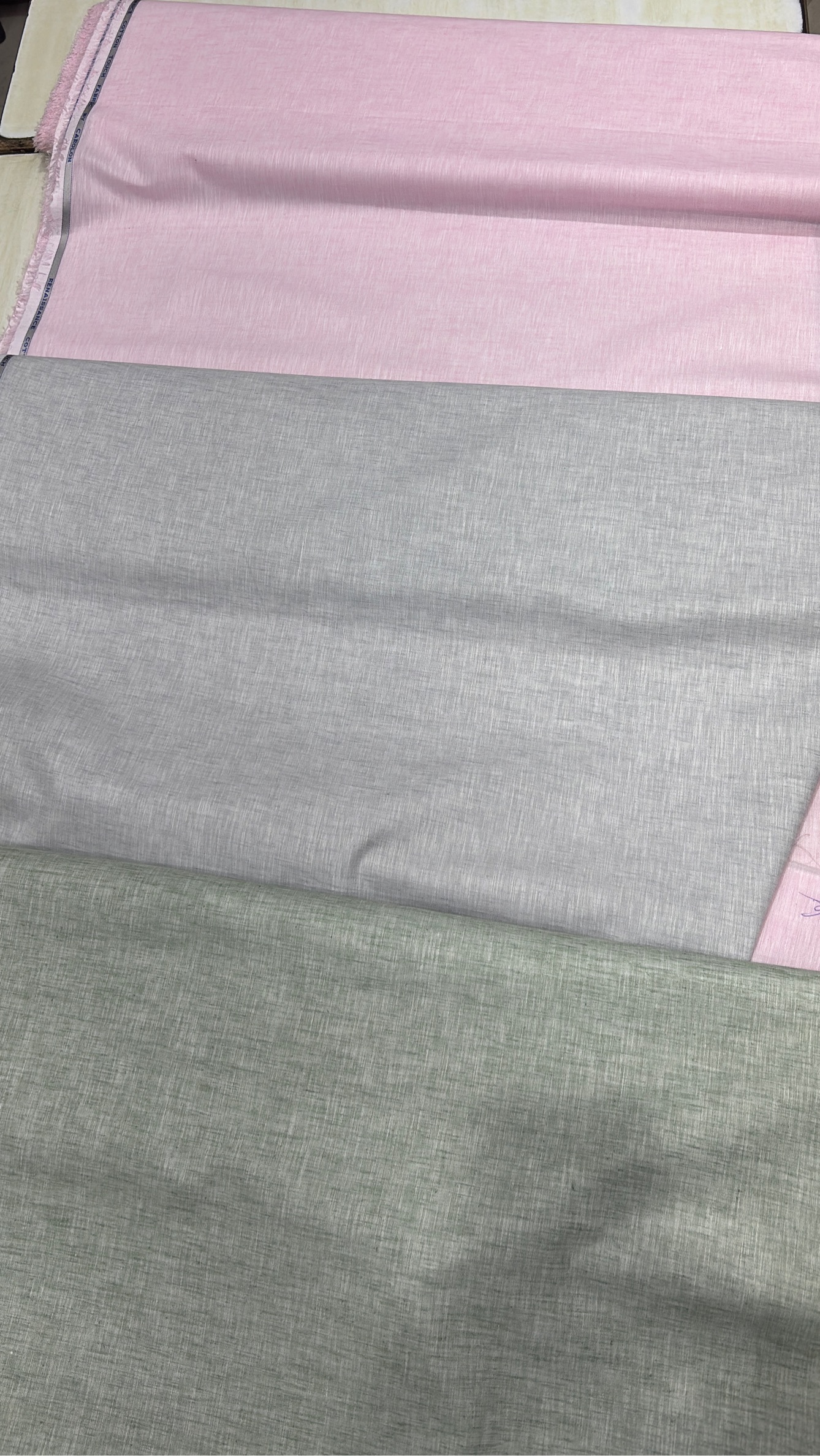 Linen Cotton Shirt Fabrics view 2