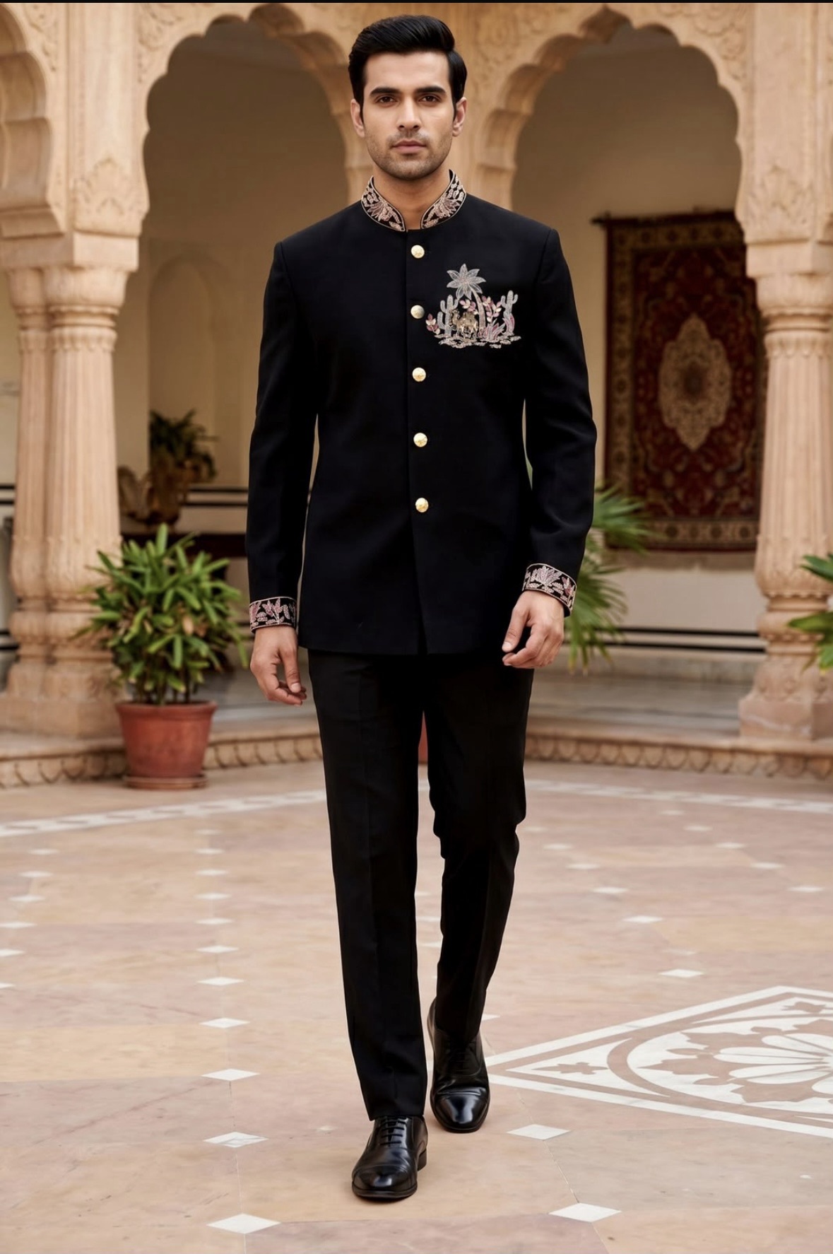 Designer Bandhgala Suit view 2