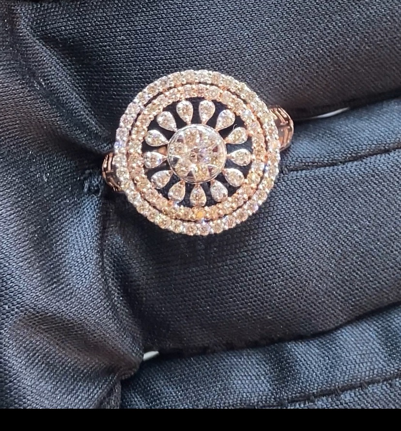 Ornate Diamond Ring view 2