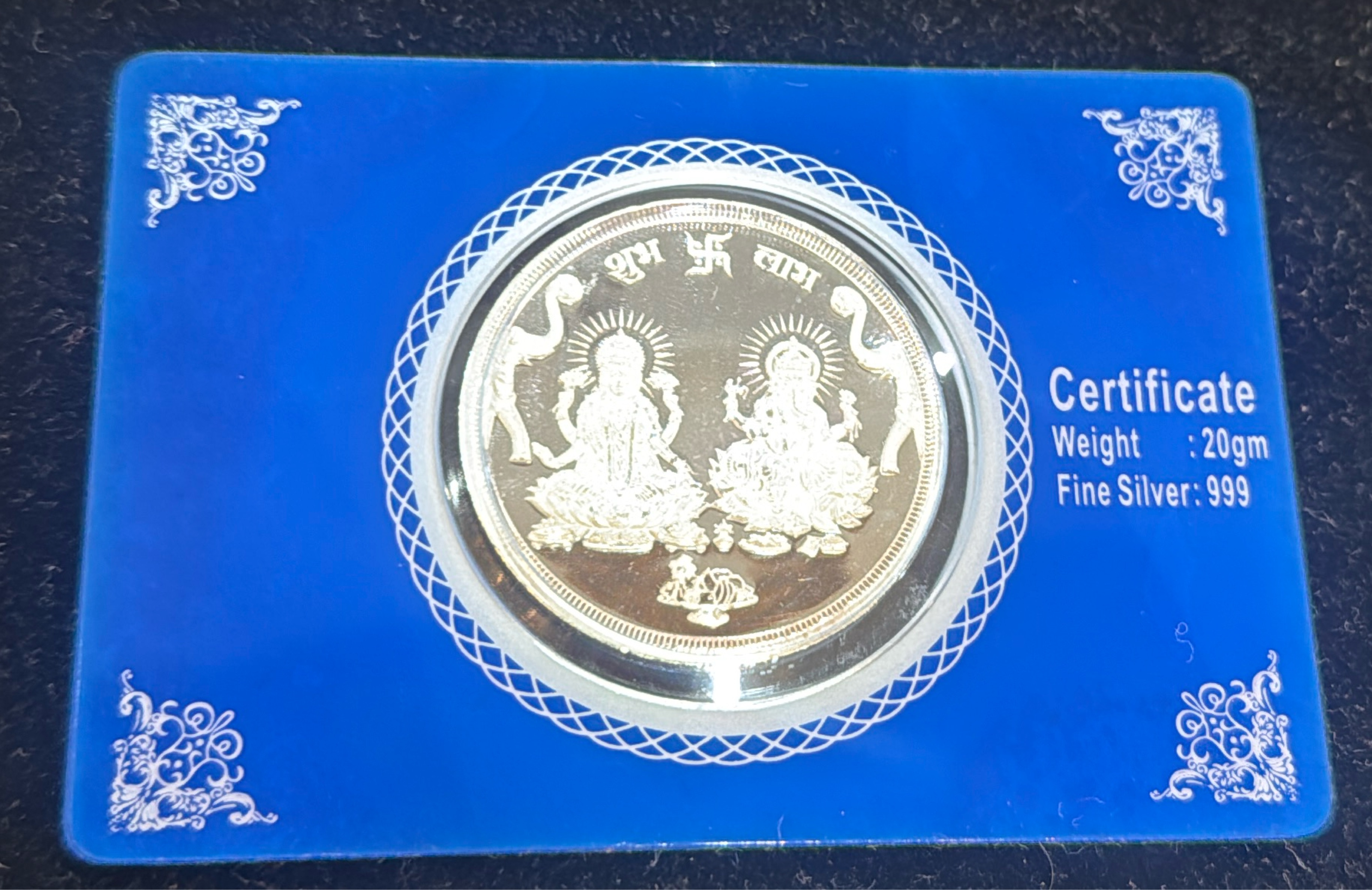 20 Gm 999 Silver Coin view 2