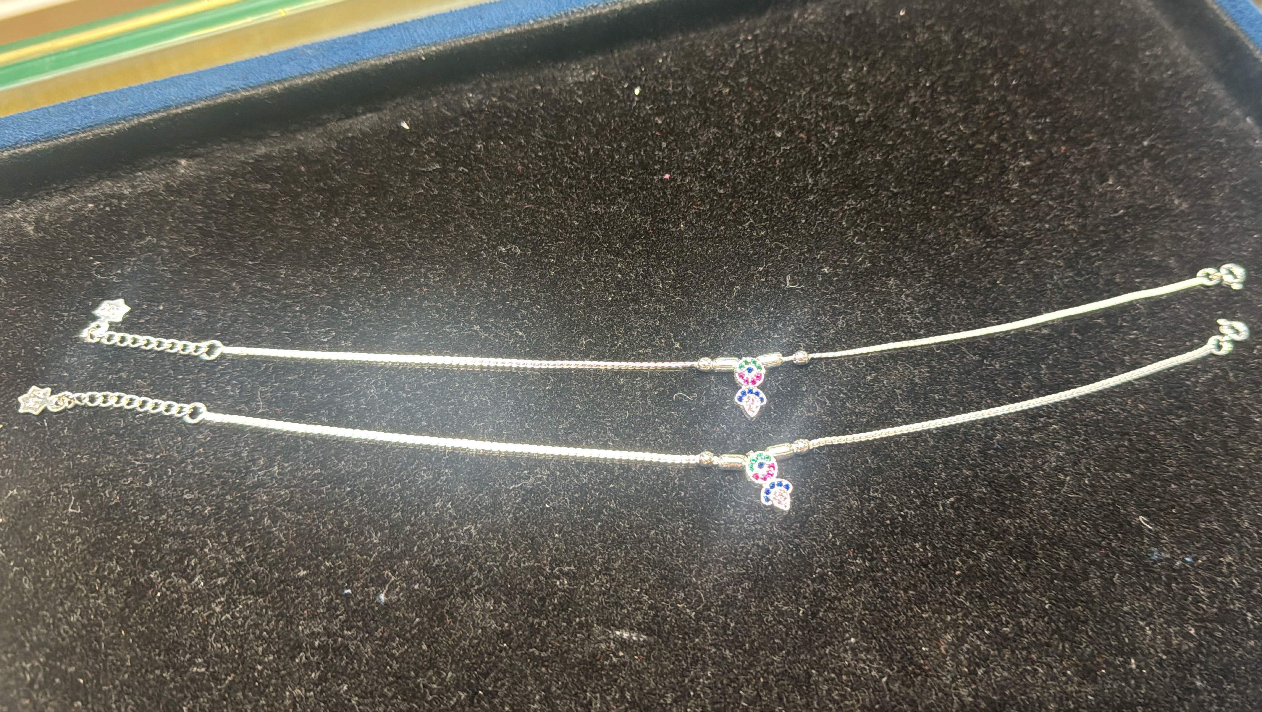 Girls Silver Anklets view 3